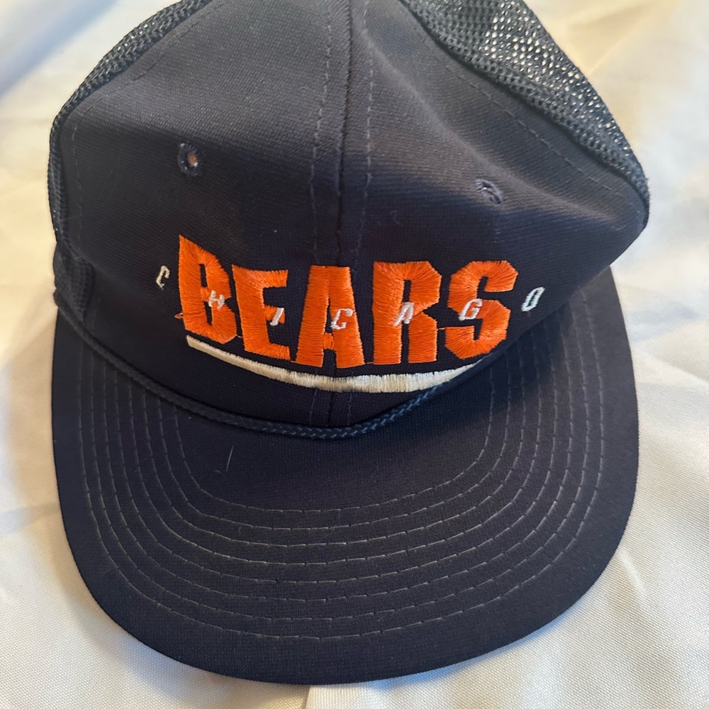 Chicago Bears Men's Vintage Baseball Cap - Navy and Orange